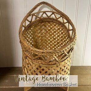 Handwoven Bamboo Basket